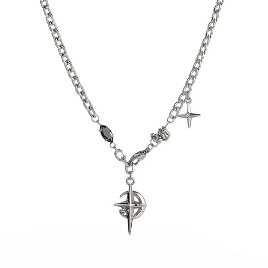 Collar Estrellas Acero Titanio