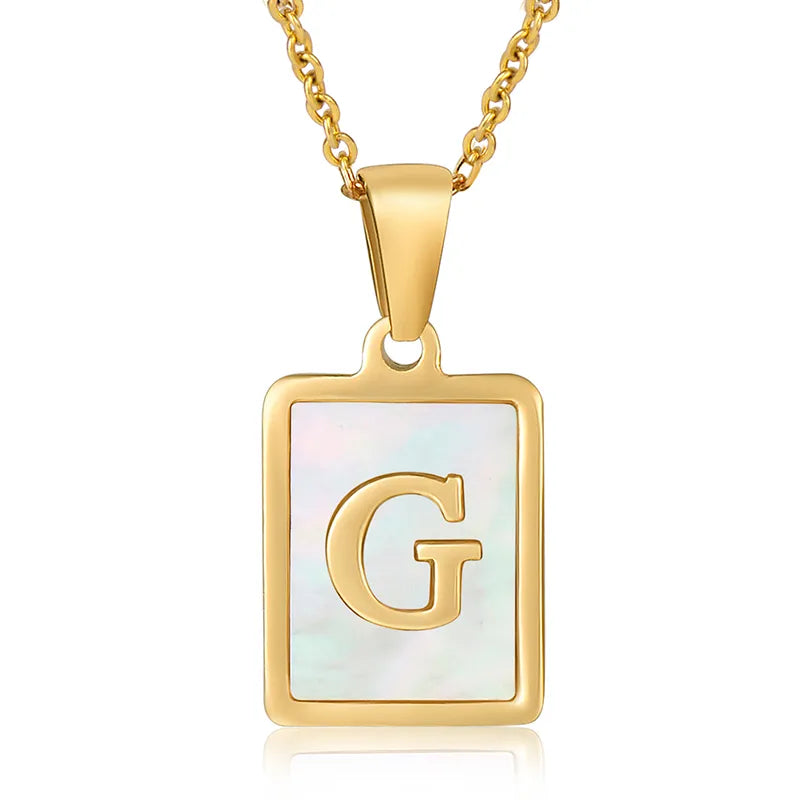 Collar Letra Acero Inoxidable