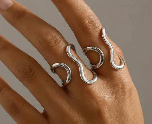 Anillo Abierto Acero Inoxidable
