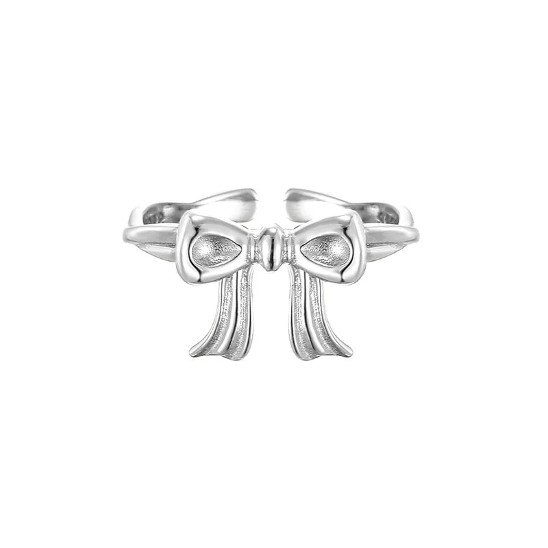 Anillo Moño Ajustable Plata Esterlina S925
