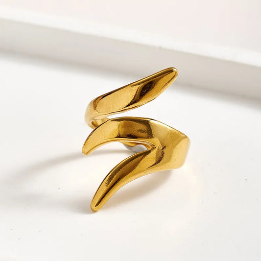 Anillo Dorado Acero Inoxidable