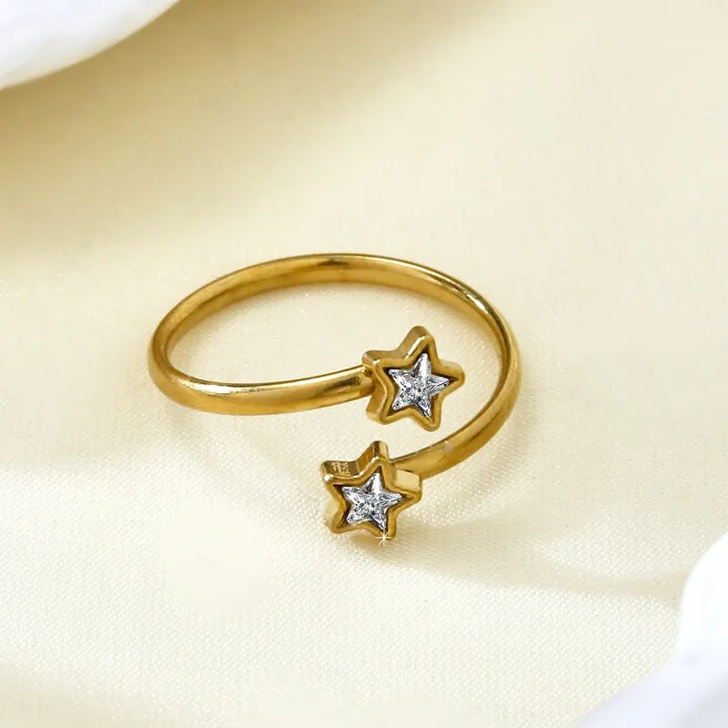 Anillo Estrellas Acero Inoxidable