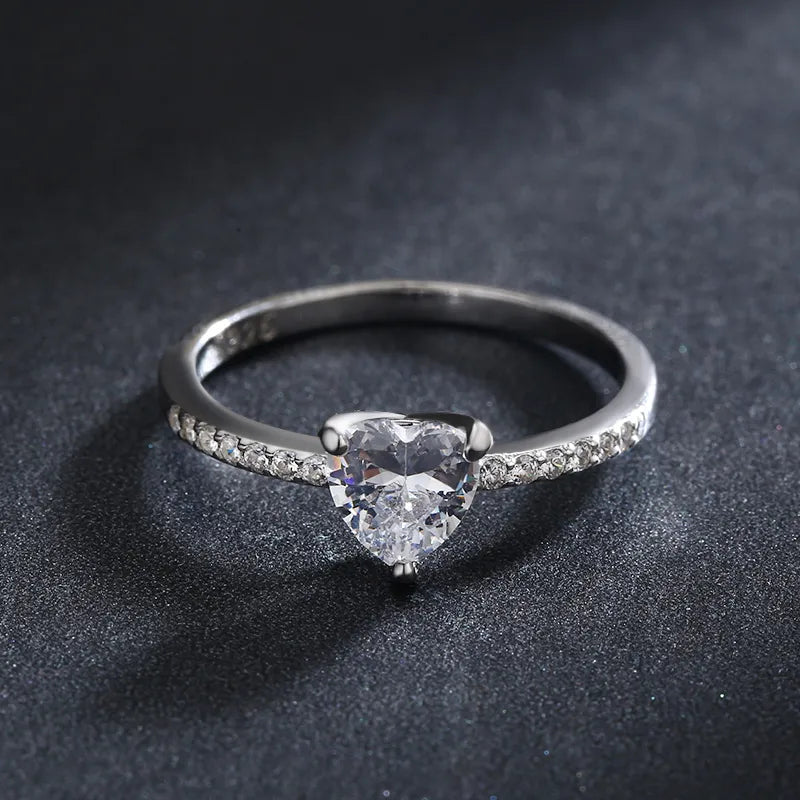 Anillo Corazón Plata Esterlina