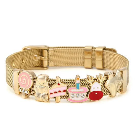 Pulsera Pastel Paleta Metal