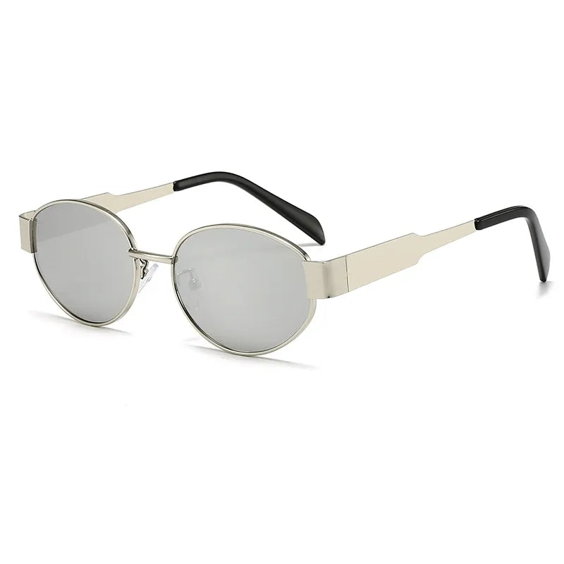 Gafas Mercurio Marco Ovalado Plateado