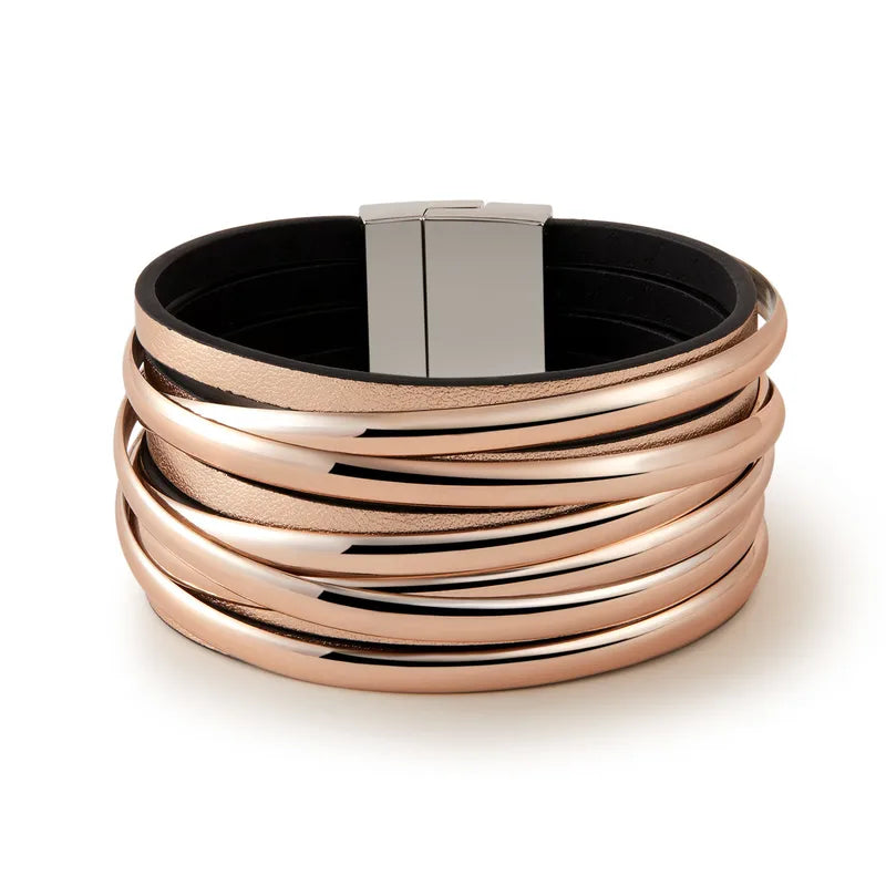 Brazalete Bohemio Cuero Artificial