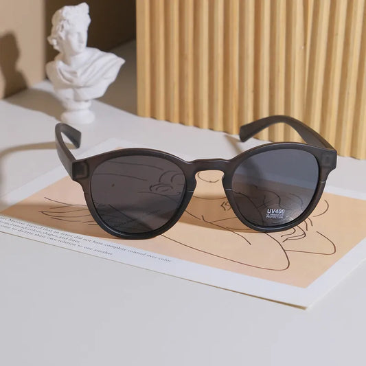 Gafas Casual Estilo Moderno Ovalado Negro