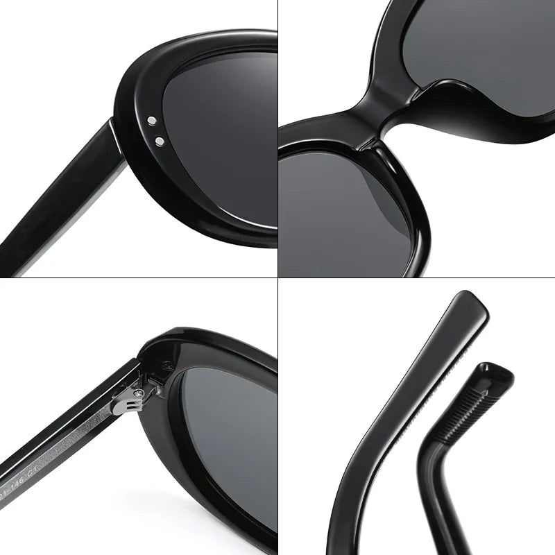 Gafas Negras Marco Ovalado