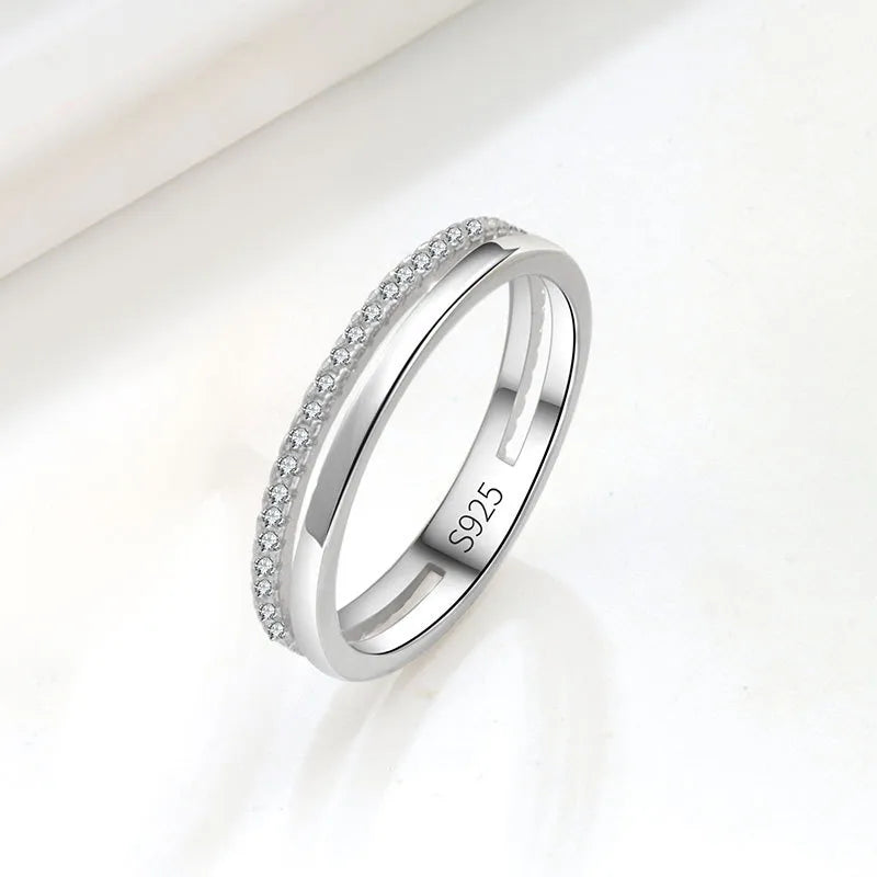 Anillo Doble Plata De Ley 925