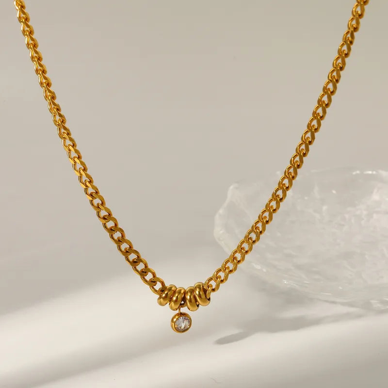 Set Tres Collares Corazón Acero Inoxidable