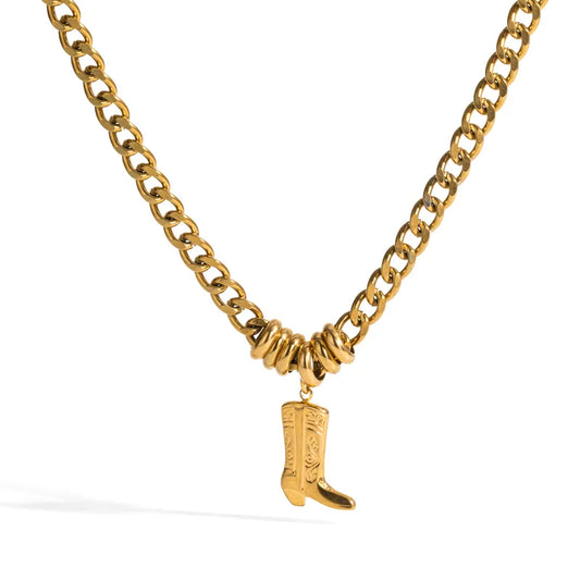 Collar Bota Acero Inoxidable