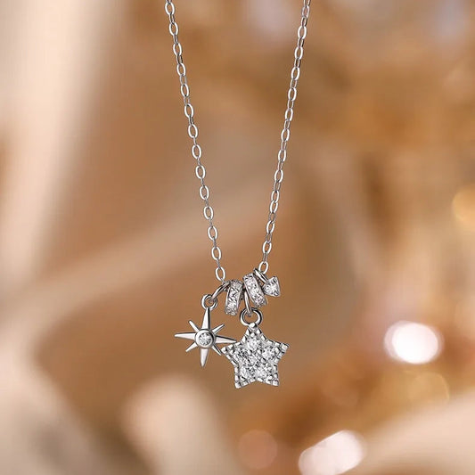 Collar Estrellas Plata Esterlina