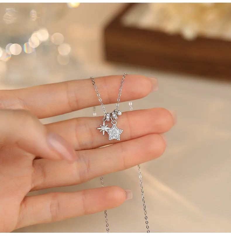 Collar Estrellas Plata Esterlina