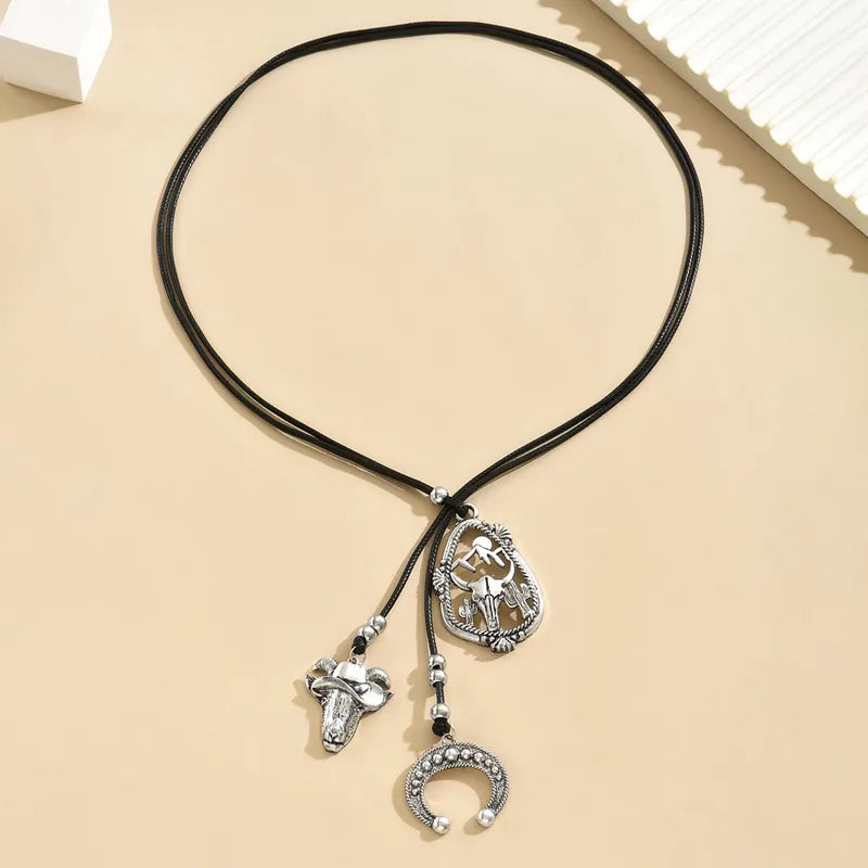 Collar Vaquero Negro Aleación