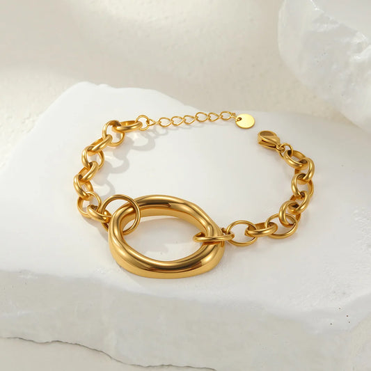 Pulsera Ovalo Acero Inoxidable 304