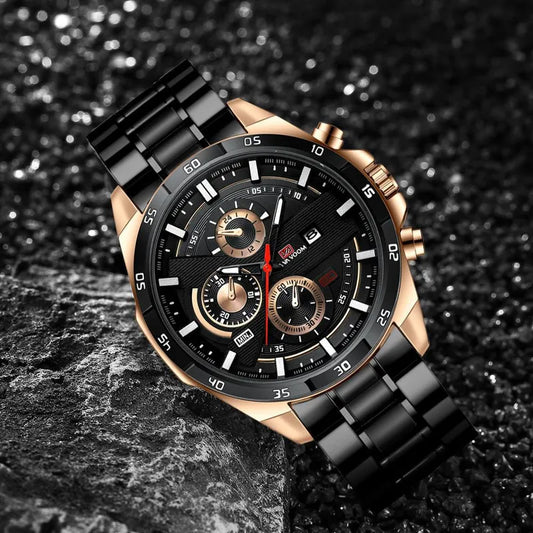 Reloj Negro Dorado
