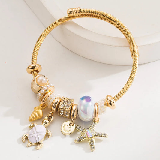 Pulsera Tortuga Estrella Acero Inoxidable