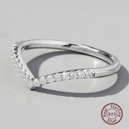 Anillo Sencillo Circón Plata Esterlina