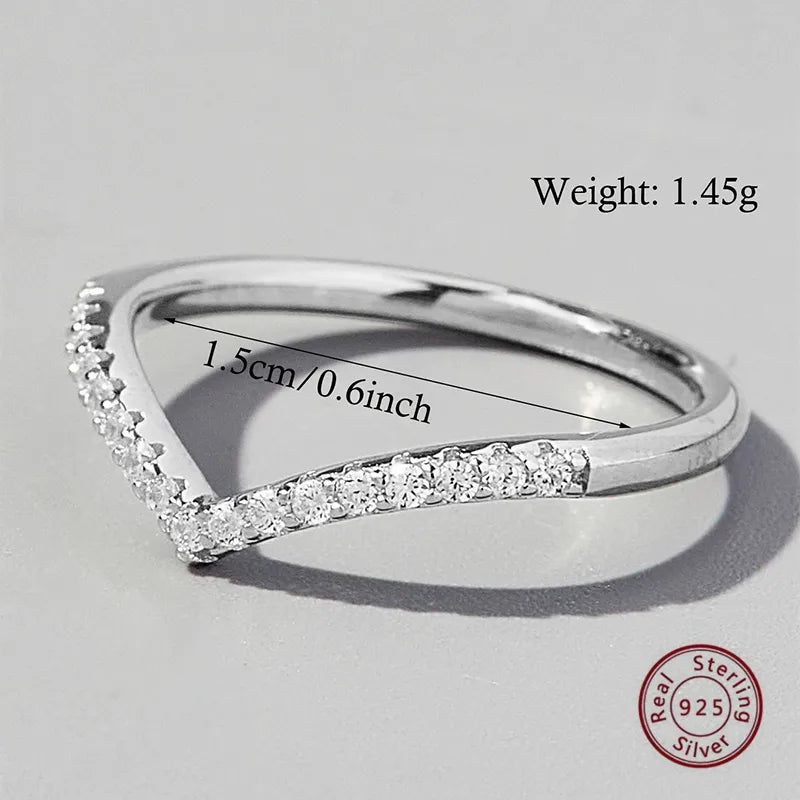 Anillo Sencillo Circón Plata Esterlina