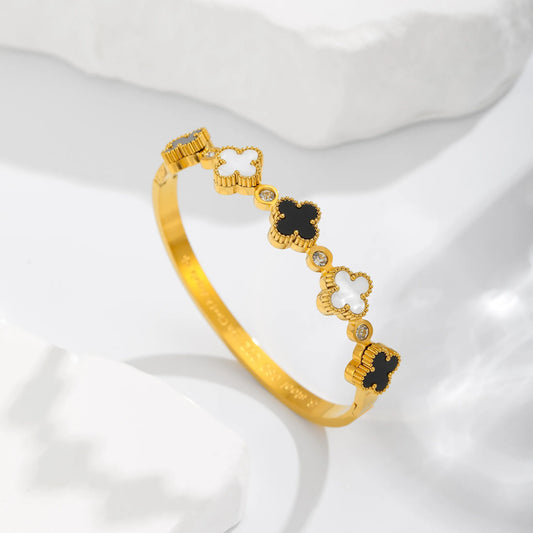 Pulsera Trébol Acero Inoxidable