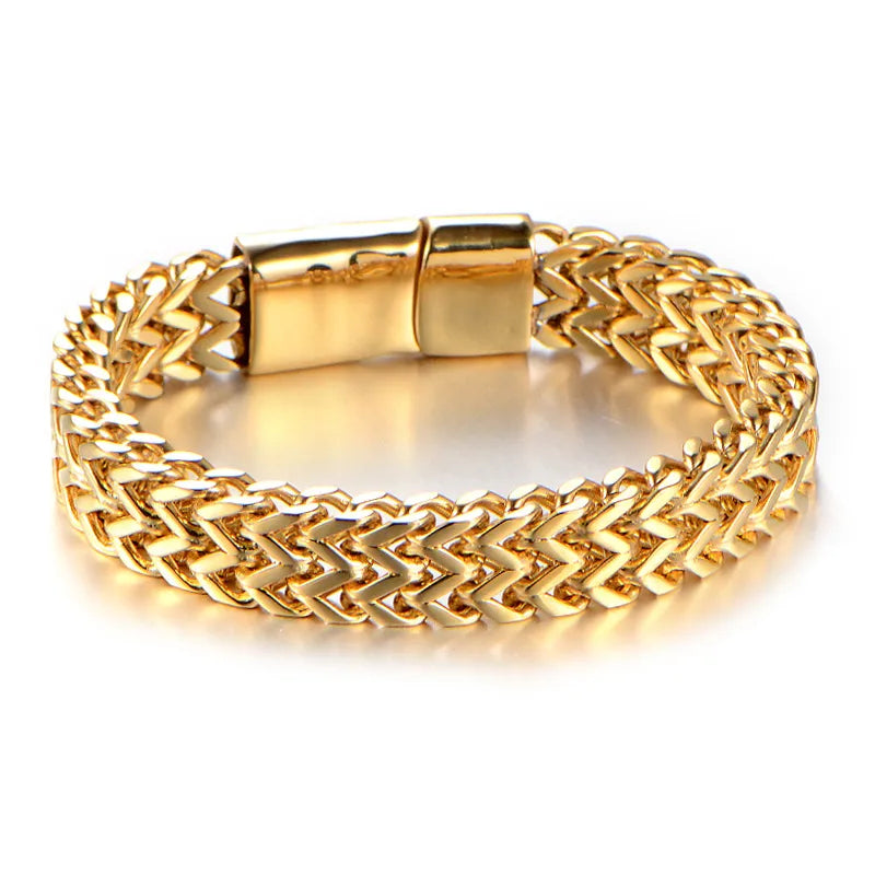 Pulsera Acero Inoxidable Chapados en oro
