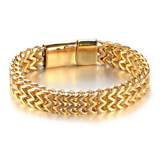 Pulsera Acero Inoxidable Chapados en oro