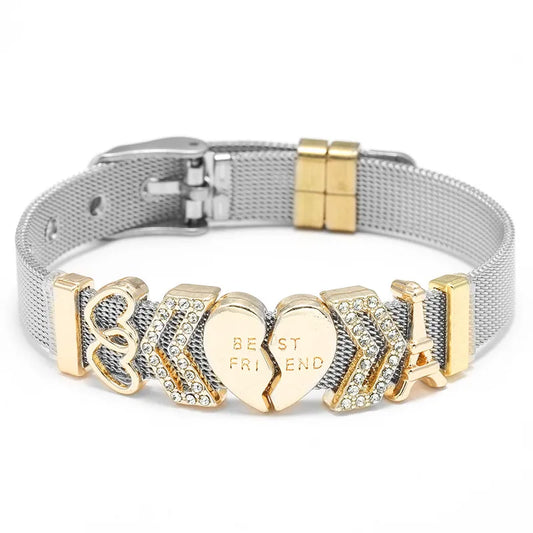 Pulsera Best Friend Corazón Acero Inoxidable