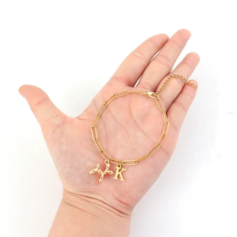 Pulsera Letra Perro Acero Inoxidable