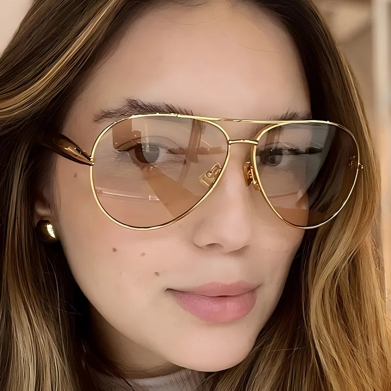 Gafas De Sapo Marco Dorado