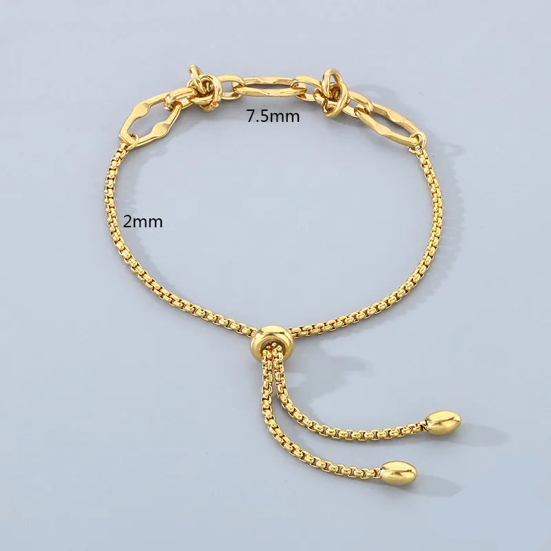 Pulsera Cadena Deslizante Acero Inoxidable