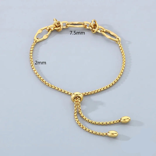 Pulsera Cadena Deslizante Acero Inoxidable
