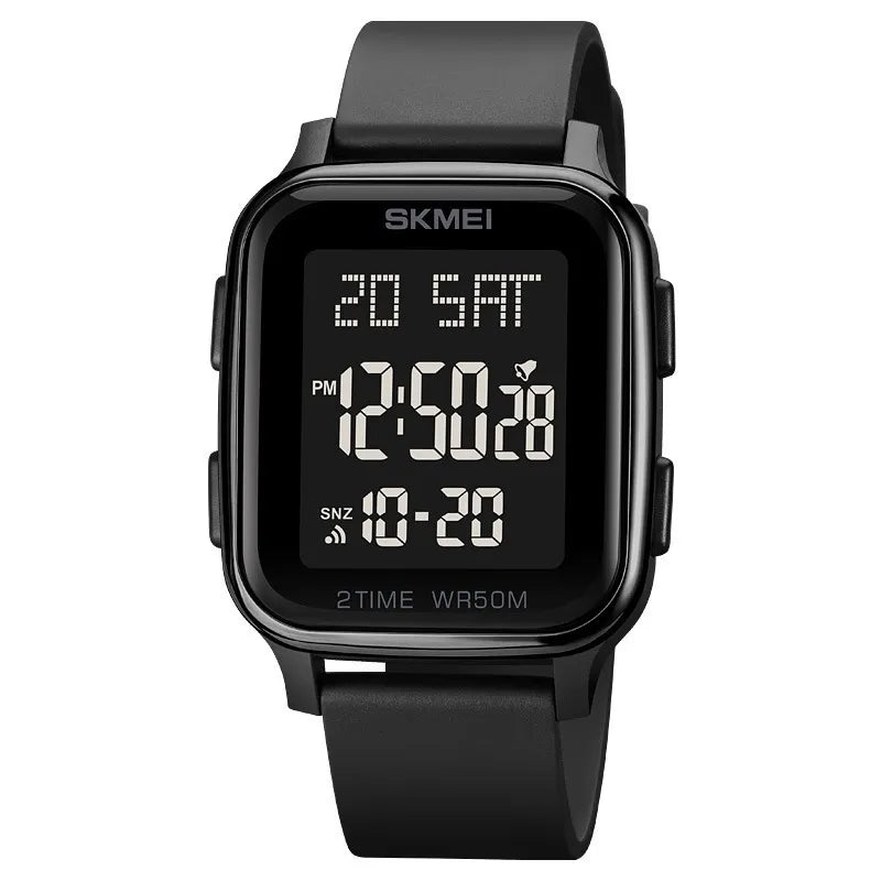 Reloj Negro Hebilla Electrónico