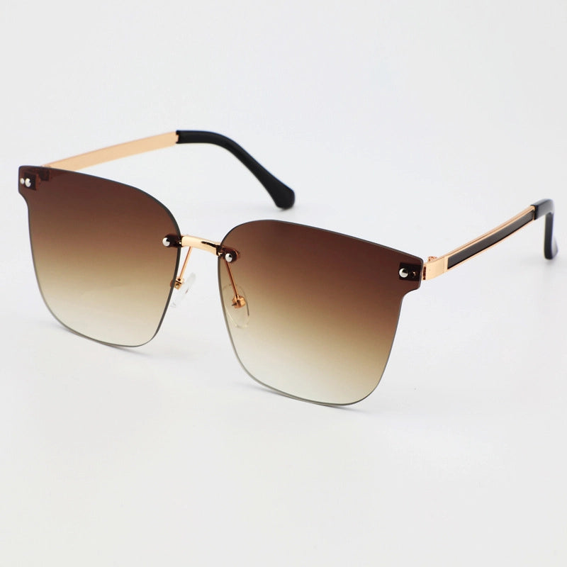 Gafas Cuadradas Sin Marco Café