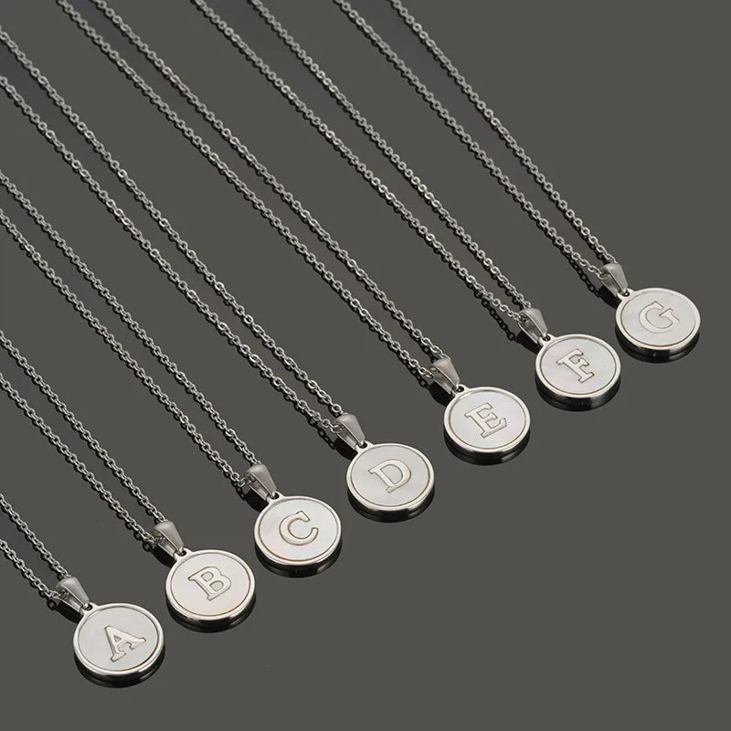 Collar Letra Acero Inoxidable