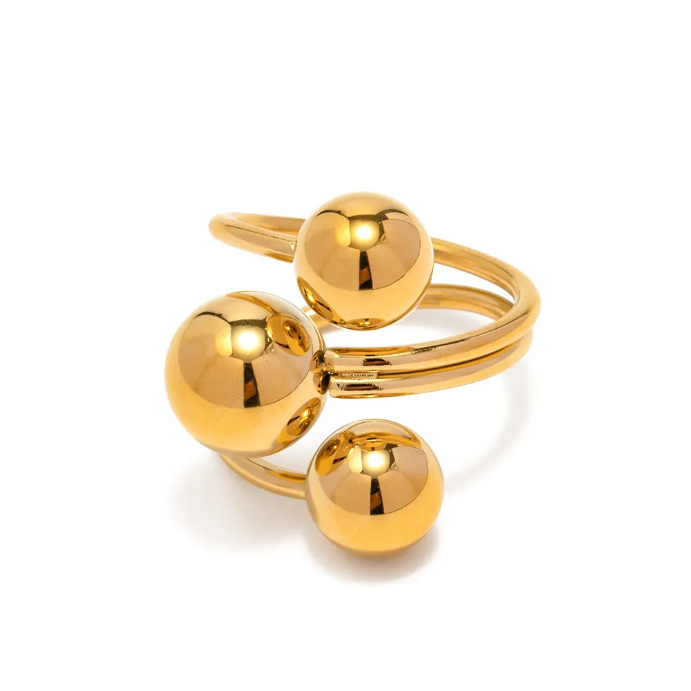 Anillo Bolas Acero Inoxidable