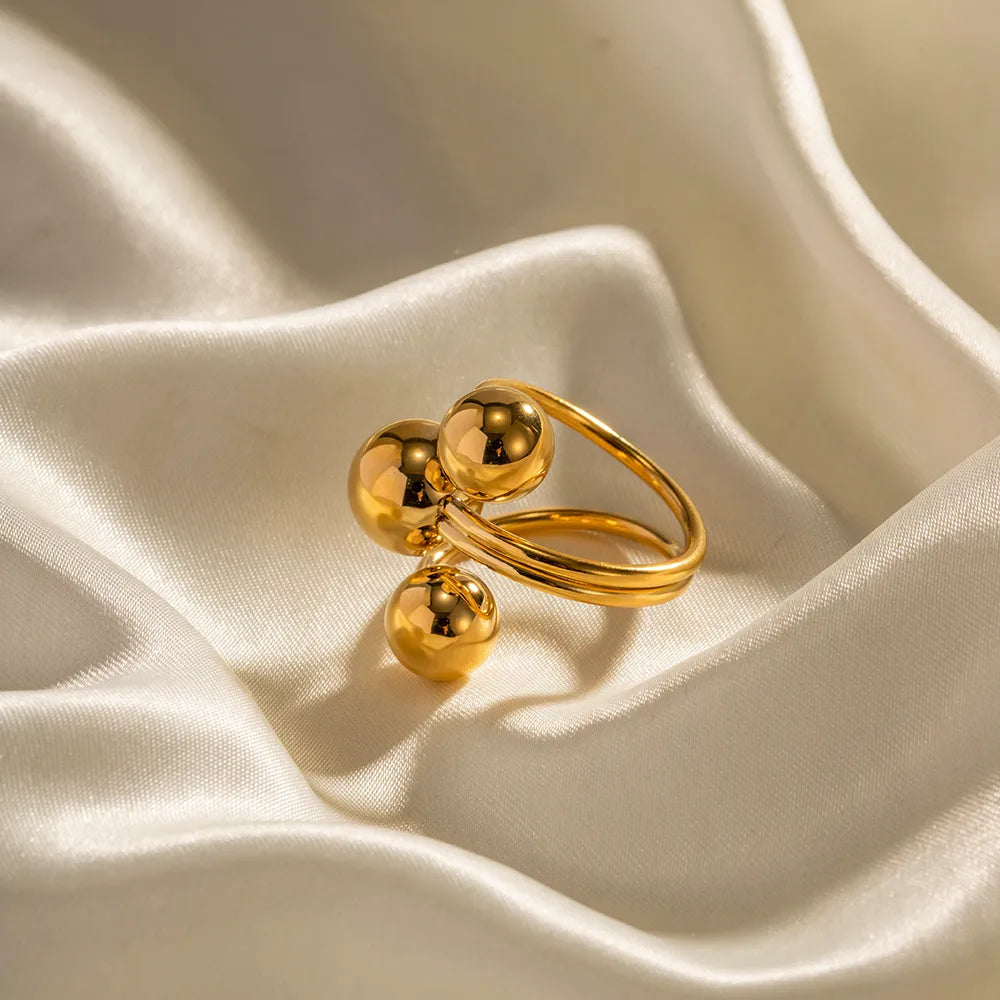 Anillo Bolas Acero Inoxidable