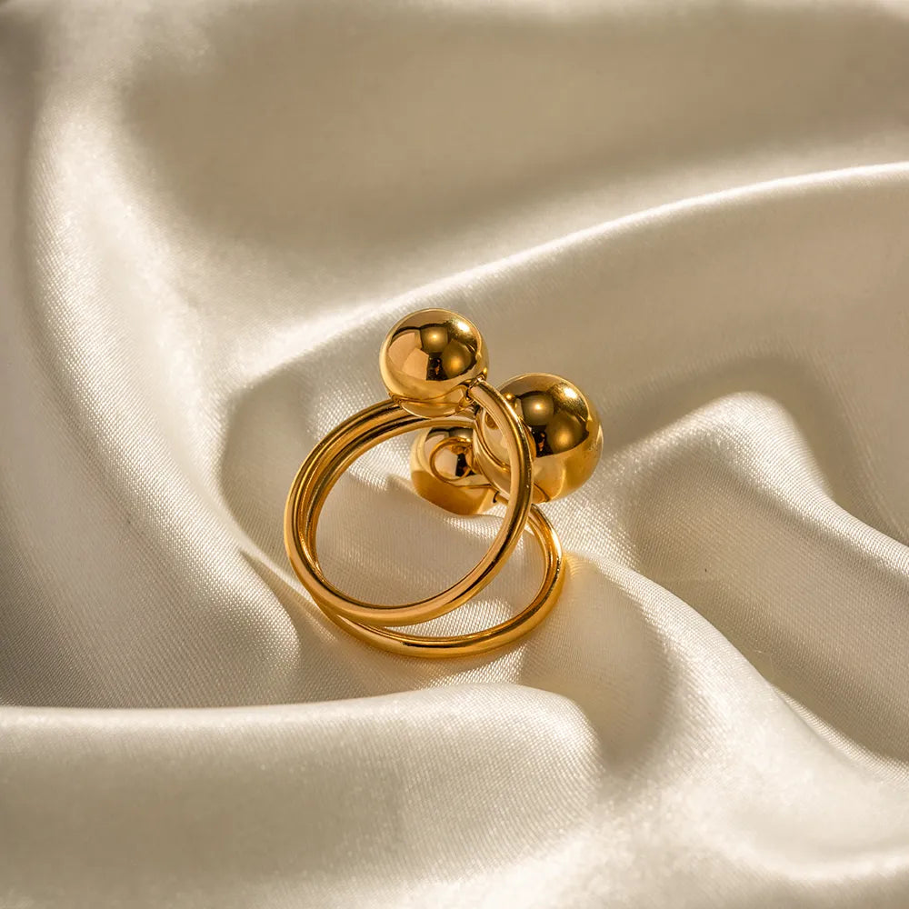 Anillo Bolas Acero Inoxidable