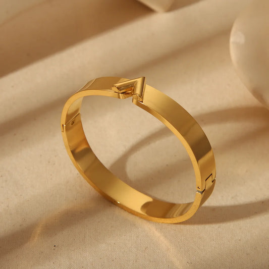 Pulsera Vintage Dorado Acero Inoxidable