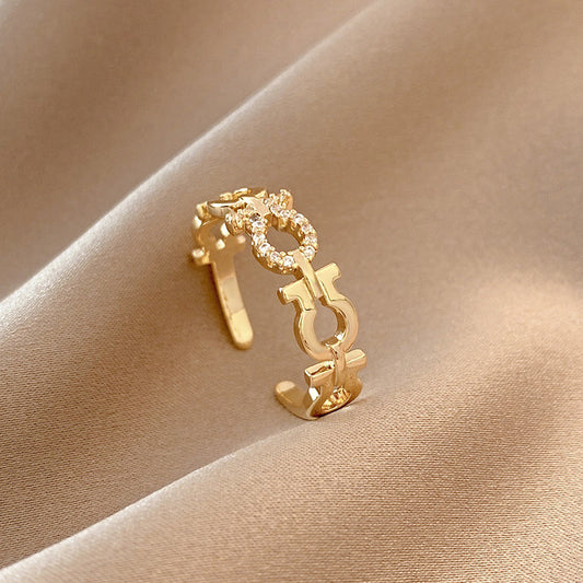Anillo Abierto Dorado