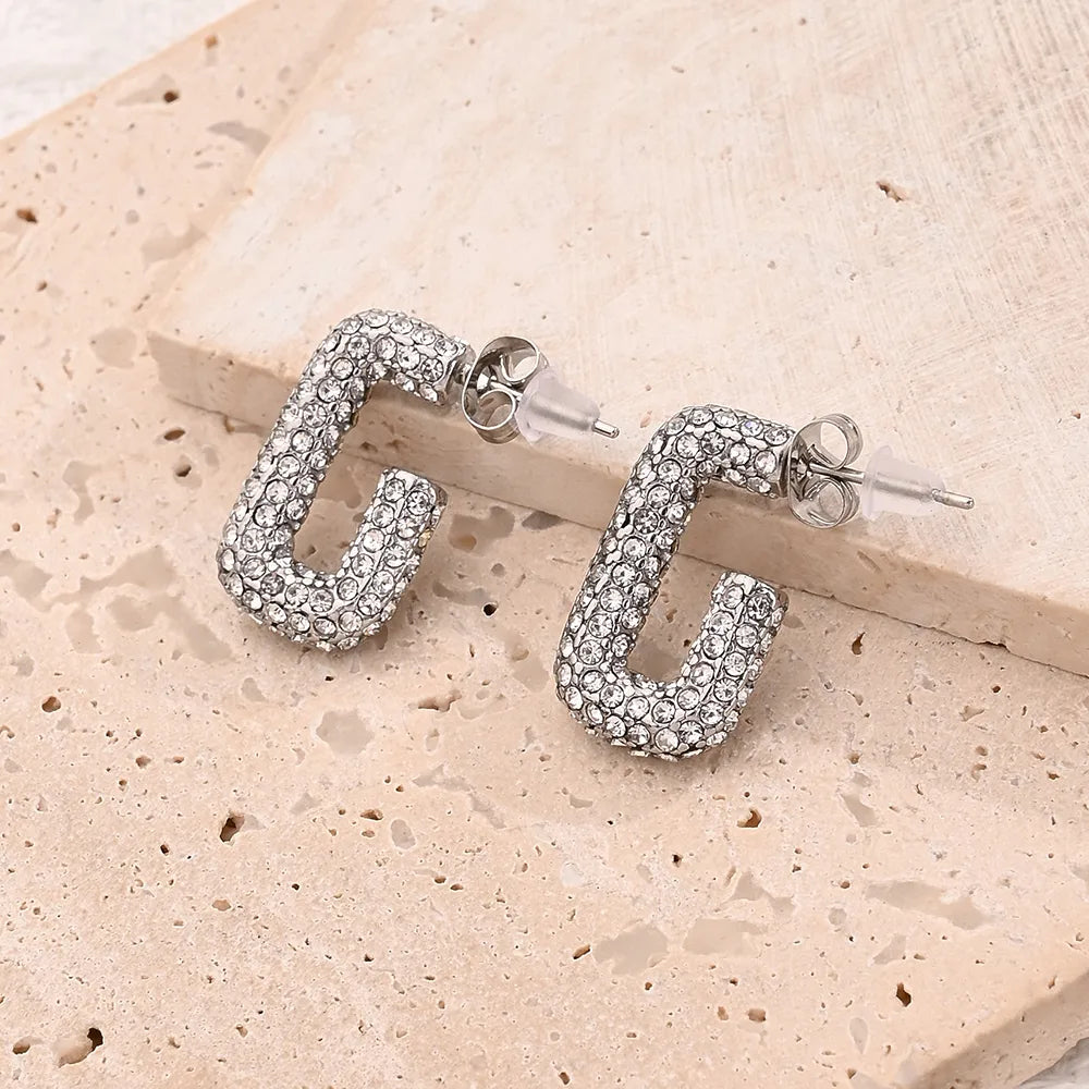 Aretes Elegantes Acero Inoxidable