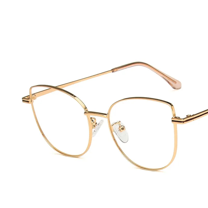 Gafas Metal Dorado Ojo de Gato