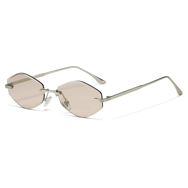 Gafas De Sol Unisex Estilo Europeo Sin Marco