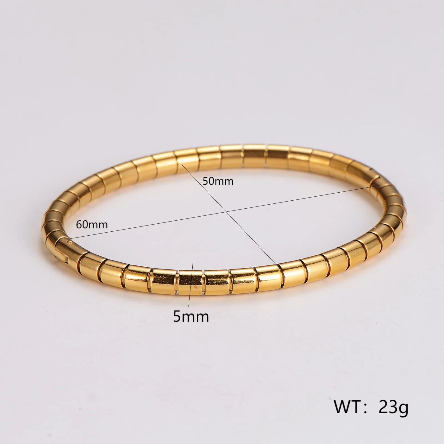 Pulsera Dorada Acero Inoxidable