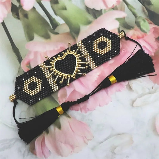 Pulsera Bohemio Borla Corazón