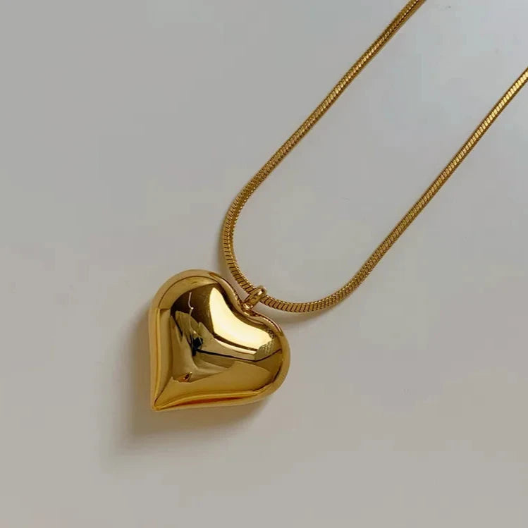 Collar Corazón Acero Inoxidable