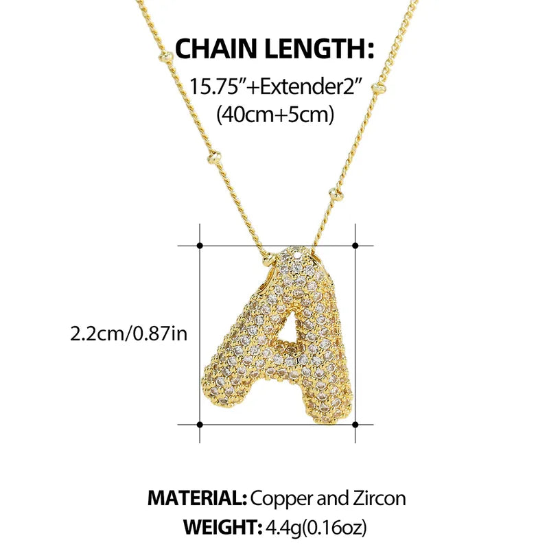 Collar Letra Acero Inoxidable
