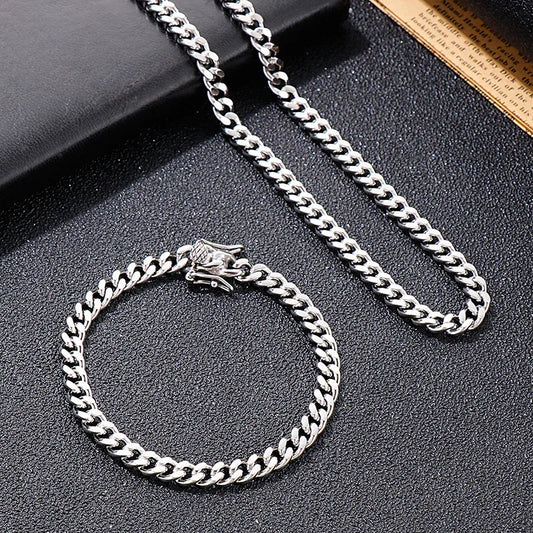 Pulsera Cadena Acero Titanio