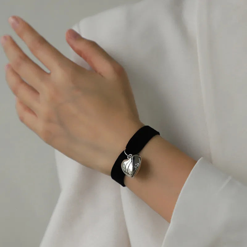Pulsera Tela Lindo Dulce Corazón