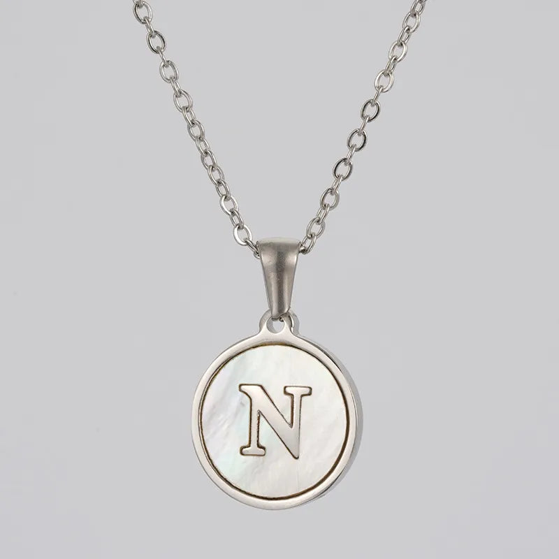 Collar Letra Acero Inoxidable