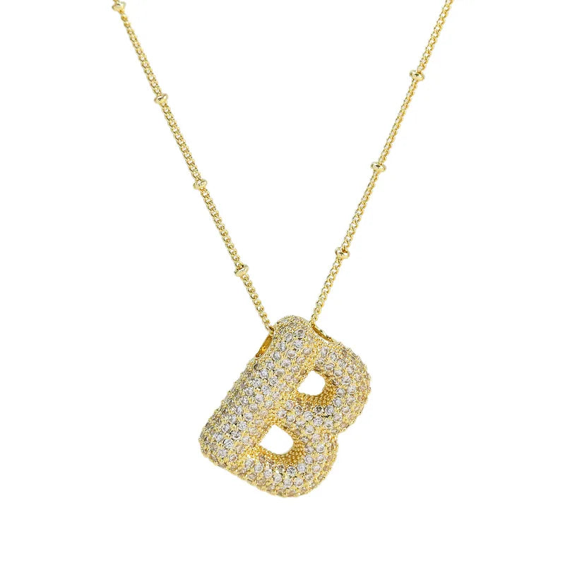 Collar Letra Acero Inoxidable